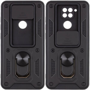 Чохол ударостійкий Camshield Serge Ring для Xiaomi Redmi Note 9 / Redmi 10X (Чорний)
