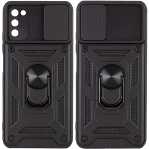 Чохол ударостійкий Camshield Serge Ring для Samsung Galaxy A03s (Чорний)