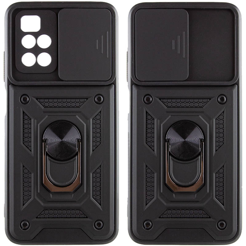 Чохол ударостійкий Camshield Serge Ring для Xiaomi Redmi 10 (Чорний)