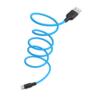 Кабель USB Hoco X21 Type-C Silicone 1m Синій