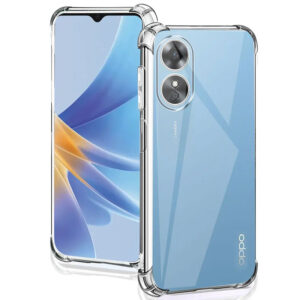 Чохол GETMAN Ease logo посилені кути для Oppo A17/Realme C33 Прозорий