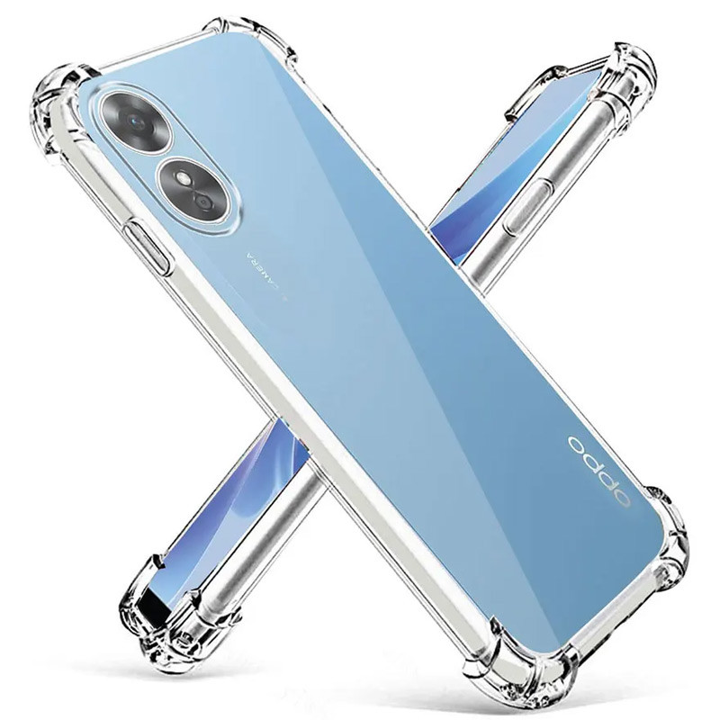 Чохол GETMAN Ease logo посилені кути для Oppo A17/Realme C33 Прозорий - Зображення 3