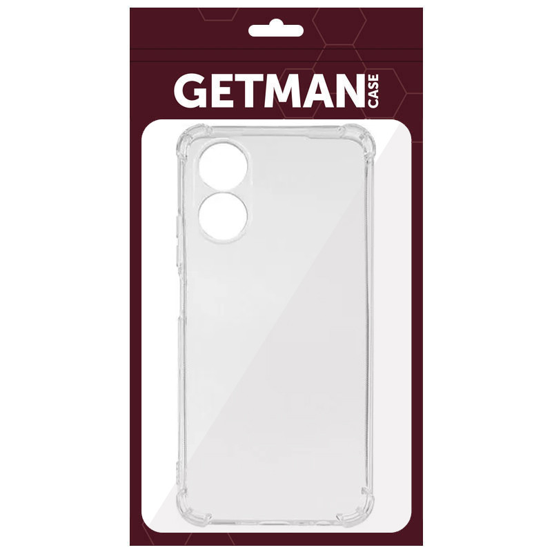 Чохол GETMAN Ease logo посилені кути для Oppo A17/Realme C33 Прозорий - Зображення 6
