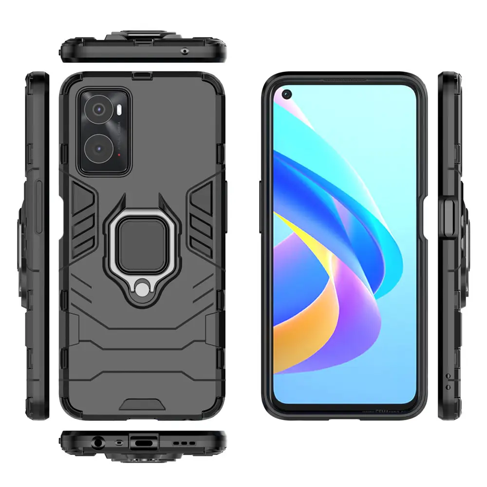 Чохол HONOR Hard Defence для Oppo A76/A96 Чорний - Зображення 3