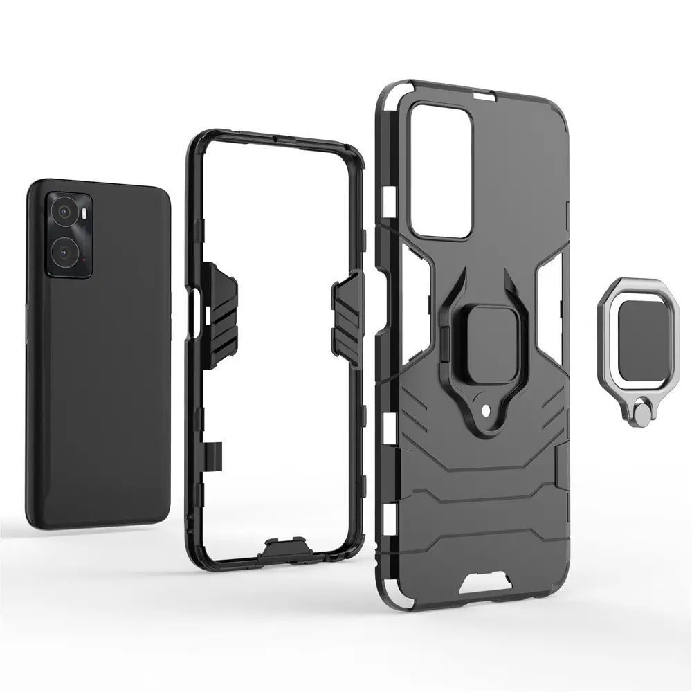 Чохол HONOR Hard Defence для Oppo A76/A96 Чорний - Зображення 5