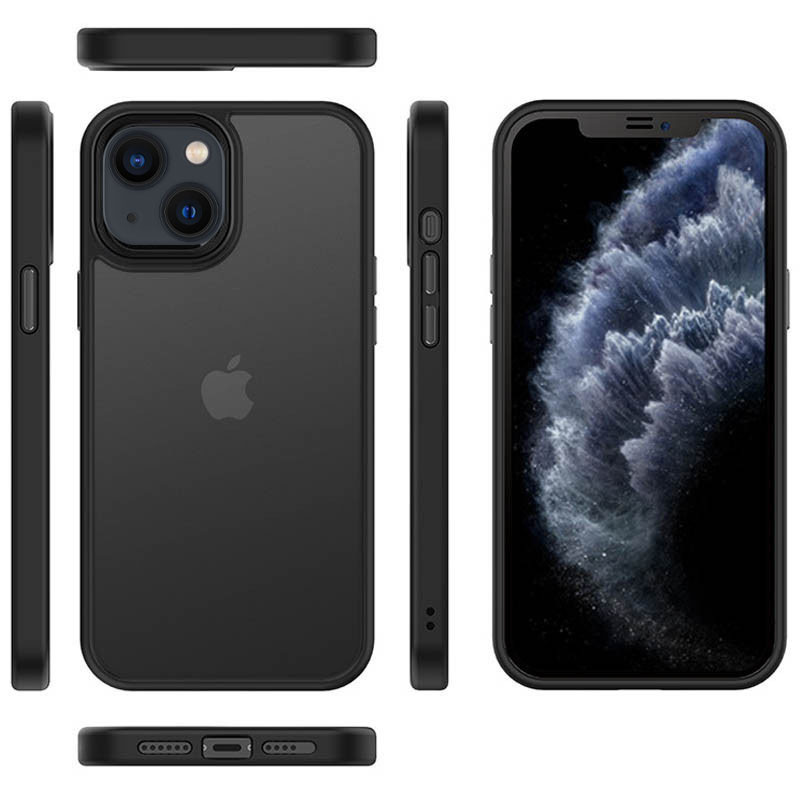 Чохол TPU+PC Metal Buttons для Apple iPhone 13 mini (5.4") (Чорний) - Зображення 4