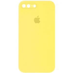 Чохол Silicone Square Full Camera Protective (AA) для Apple iPhone 7 plus / 8 plus (Жовтий / Mellow Yellow)