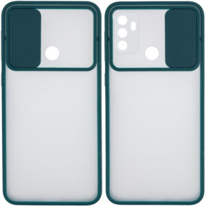 Чохол Camshield mate TPU зі шторкою для камери для Tecno Pop 4 (Зелений)