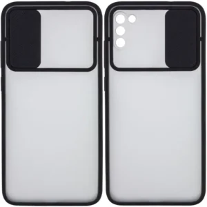 Чохол Camshield mate TPU зі шторкою для камери для Samsung Galaxy A03s (Чорний)