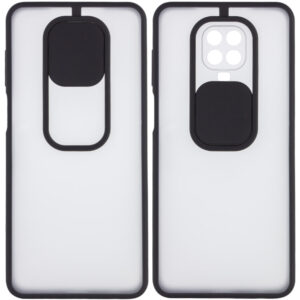 Чохол Camshield mate TPU зі шторкою для камери для Xiaomi Redmi Note 9s / Note 9 Pro / Note 9 Pro Max (Чорний)
