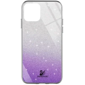 Чохол скляний Swarovski для Apple iPhone 13 Pro Max (6.7") Фіолетовий