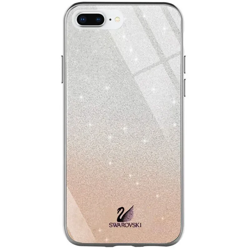 Чохол скляний Swarovski для Apple iPhone 7 plus / 8 plus (5.5") (Золотий)