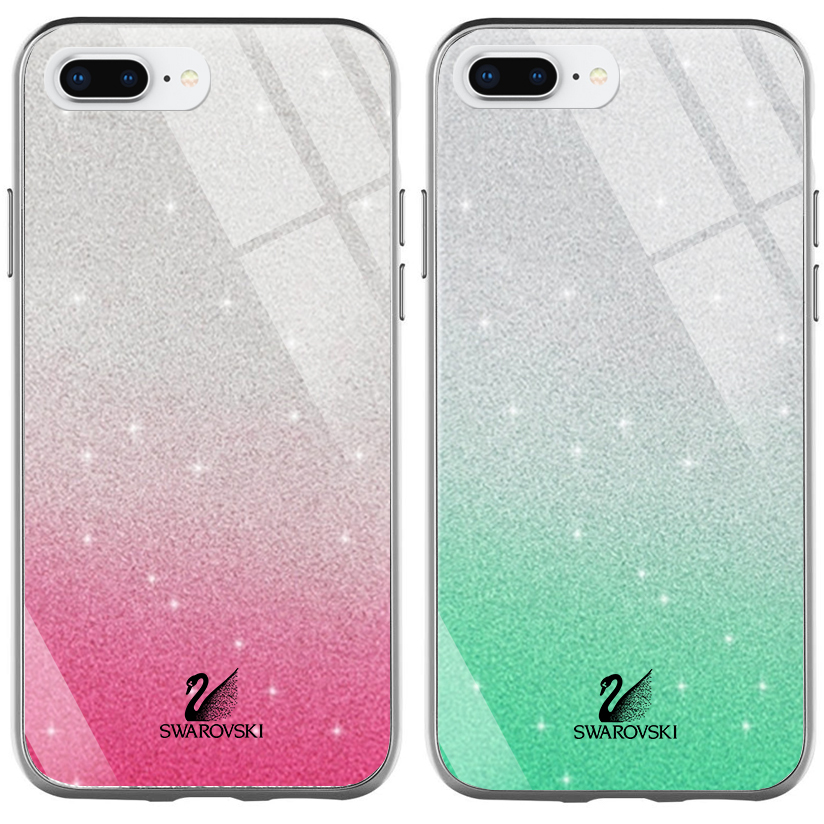 Чохол скляний Swarovski для Apple iPhone 7 plus / 8 plus (5.5") (Золотий) - Зображення 2