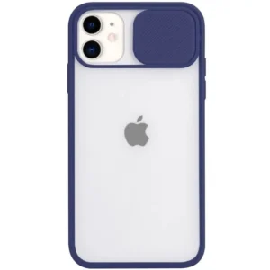 Чохол Camshield mate TPU зі шторкой для камери для iPhone 12 Mini Темно синій