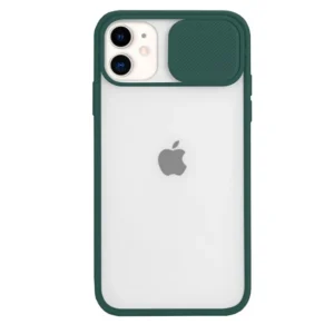 Чохол Camshield mate TPU зі шторкой для камери для iPhone 11 Темно зелений