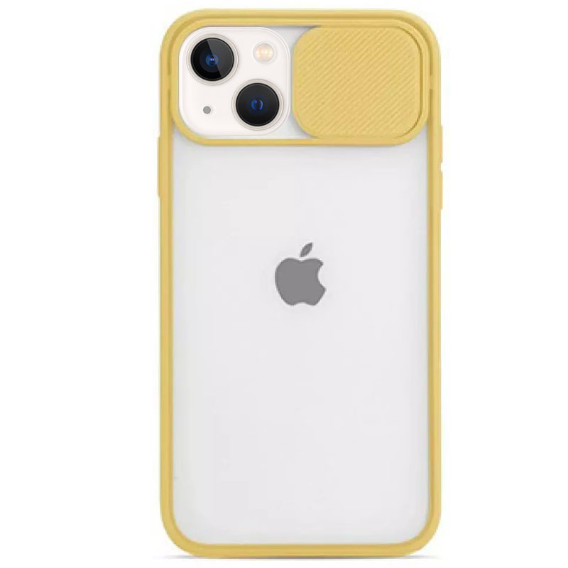 Чохол Camshield mate TPU зі шторкой для камери для iPhone 12 Mini Жовтий