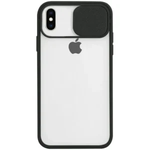 Чохол Camshield mate TPU зі шторкой для камери для iPhone X/XS Чорний