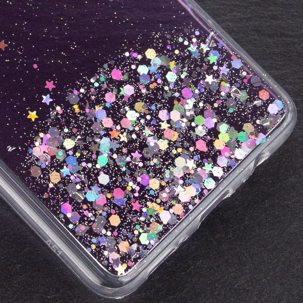 Чохол Star Glitter для Xiaomi Poco M3 /Redmi 9T (Прозорий/Бузковий) - Зображення 3