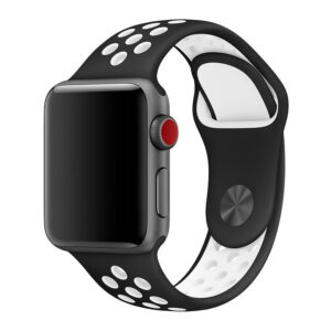 Ремiнець для Apple Watch Nike Sport 42/44mm Чорний/Білий