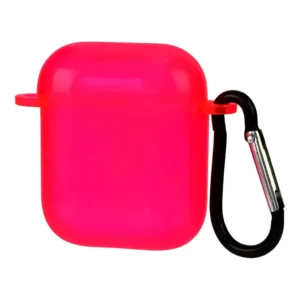 Чохол Clear Neon для AirPods 1/2 Рожевий