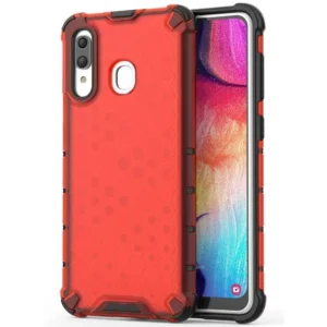 Чохол ударостійкий Crashproof Honeycomb для Samsung Galaxy A20 / A30 (Червоний)