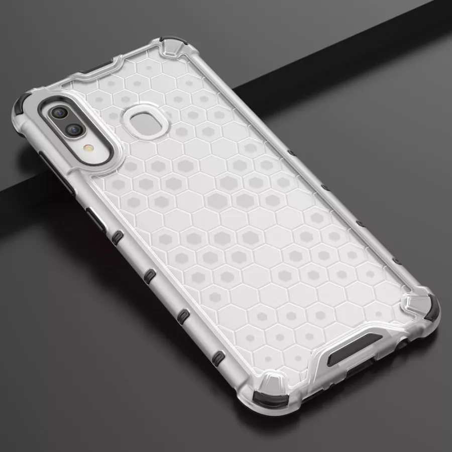 Чохол ударостійкий Crashproof Honeycomb для Samsung Galaxy A20 / A30 (Прозорий) - Зображення 4