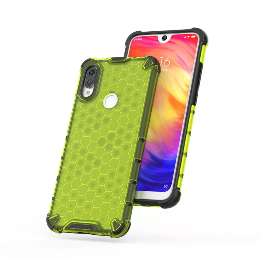 Чохол ударостійкий Crashproof Honeycomb для Xiaomi Redmi 7 (Зелений) - Зображення 2