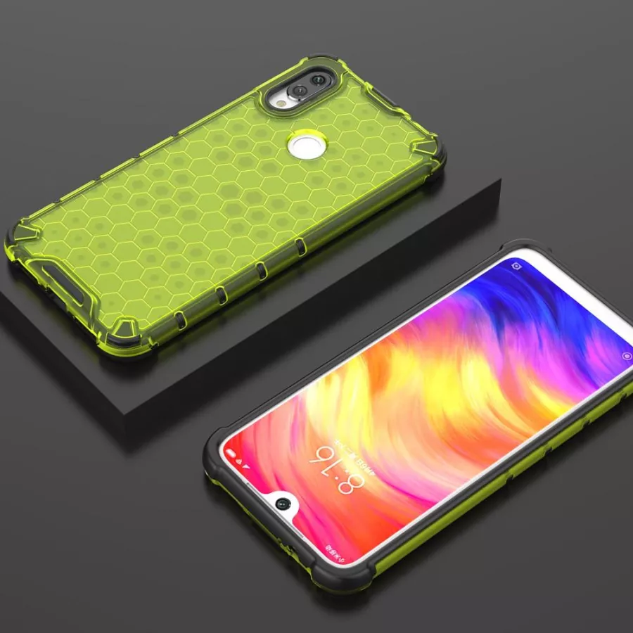 Чохол ударостійкий Crashproof Honeycomb для Xiaomi Redmi 7 (Зелений) - Зображення 4