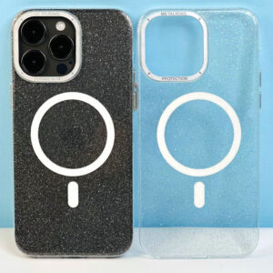 Чохол Metalring Shiny Sand MagSafe для Apple iPhone 14 Pro Max (White)