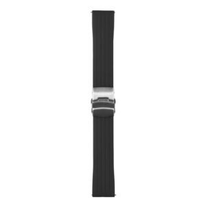 Ремінець Silicone Metal LOCK 20mm Чорний
