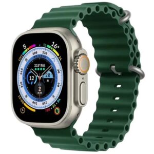 Ремiнець для Apple Watch Ocean Band 42/44mm (Зелений / Midnight Green)