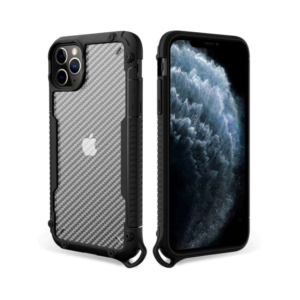 Чохол TPU+PC TRAVEL Carbon для Apple iPhone 11 (6.1") (Чорний)