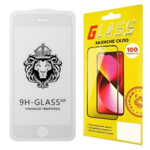 Захисне скло для APPLE iPhone 6 Plus Full Glue (0.3 мм, 4D білий)