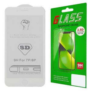 Захисне скло для APPLE iPhone 7/8 Plus (0.3 мм, 5D/10D білий) ТОП