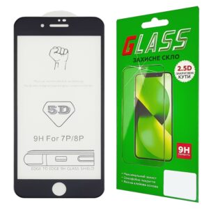 Захисне скло для APPLE iPhone 7/8 Plus (0.3 мм, 5D/10D чорний) ТОП