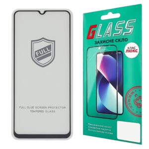 Захисне скло для Samsung A315/A325/A225/M325 A31/A32/A22/M32 Full Glue (0.25 мм, 2.5D, чорний) Люкс